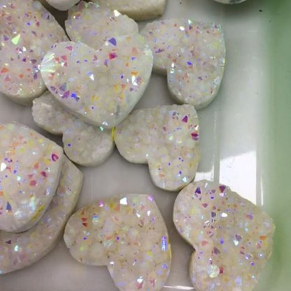 Other - Angel Aura Quartz Heart Crystal Cluster Raw